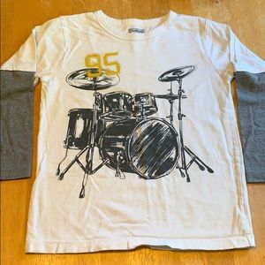 OshKosh boys long sleeve drum tee size 7